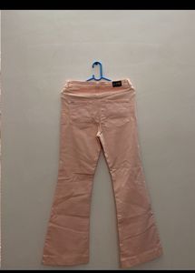 Bootcut Pinkish Peach Colour Jeans
