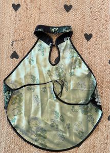 Silk Chinese-style halter top