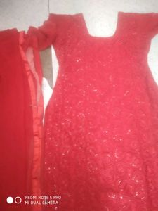 Red Dress Material