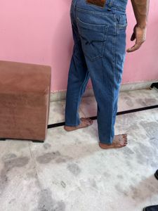 denim man blue jeans with good condition