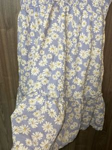 Stretchable Lavender Floral Dress
