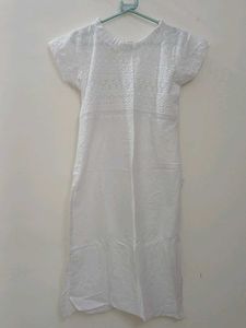 White Embroidered Dress