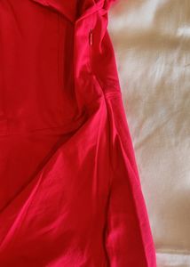 Faballey Solid Pink Dress