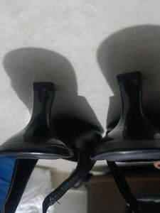 T-Eleven Black Slingback Kitten Heels