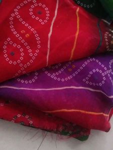 Colorful Bandhani saree