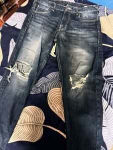 New Torn  Blue Jeans