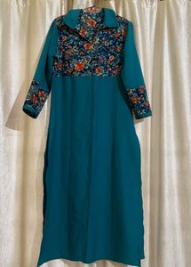 Beautiful Peacock Green Kurta 🤌