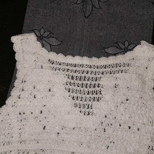 Crochet Knit Vest Top