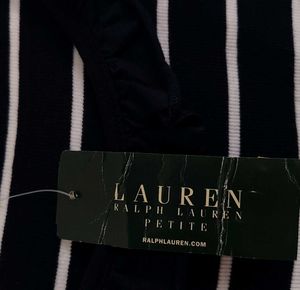 Ralph Lauren dark Navy Stripe Nautical Ruffle