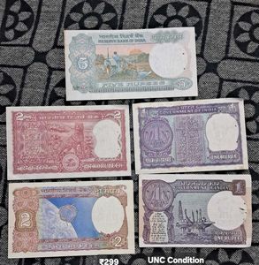 UNC vintage Indian Currency Notes