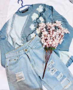 🎀Buy1 Get1 Free Floral Embroidered Knit Sweater F