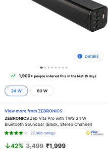 Zebronics Zeb Vita Pro 24watt Bluetooth Speaker