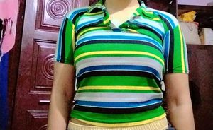 😍women&#39;s Casual Multicolour Tshirt Bust30-32