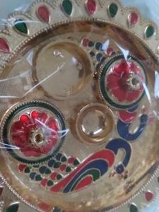 (Qty 1) Puja Thali&#39;s (Design No 5)