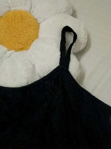 Black Lace Spaghetti Top