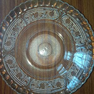 2 Fancy Glass Plates