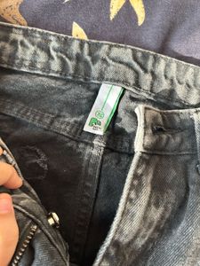 Gray Wash Cargo Jeans