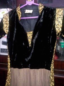 Anaarkali Gown Welwet Top