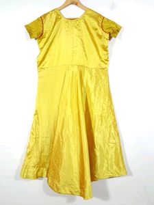 Mustard Gold Embroidery Kurtas(Women's)