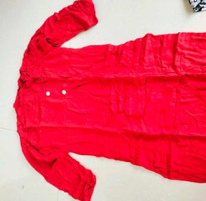 Red Kurti Tunic