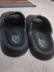 Ginger Black Pool Slides - Size 36