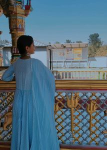 Sky Blue Salwar Kameez Suit