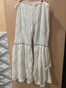 White Embroidered garara