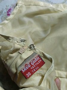 Embroidered Gold and Red Dress