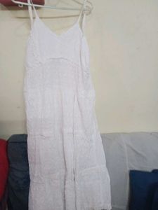 White Flowy Sundress