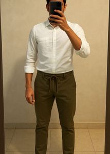Netplay Drawstring Khaki Color Trousers