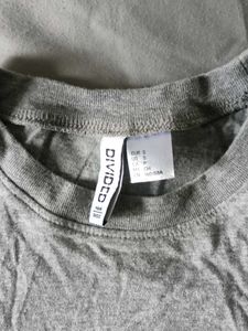 Gray Cropped T-Shirt