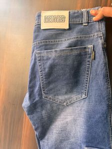 Blue Denim Cargo Jeans