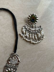 Oxidised Mor Pankh Set
