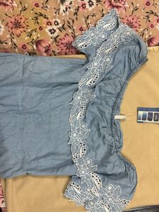 Pepe Jeans Off Shoulder Dress