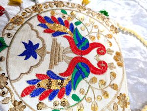 Peacock Embroidered Crossbody Bag