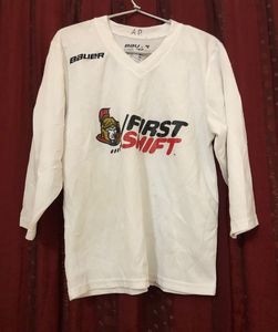 Bauer White Long Sleeve Jersey