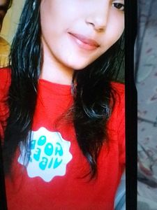Red Graphic Print Tee