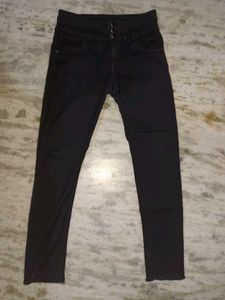 High Waisted Black Denim Jeans