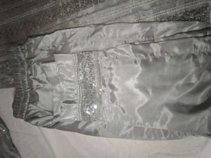 Elegant Grey Embroidered Salwar Suit