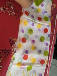 Colorful Polka Dot saree