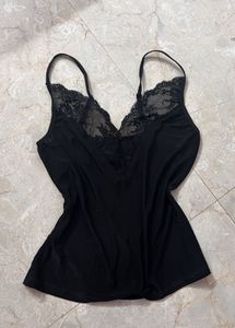Black Lace Cami Top