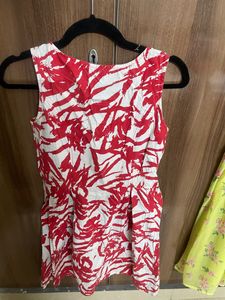 A Cute Red &amp; White Short Dress From Latin Quarter