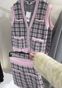 ZARA Sweater Vest &amp; Skirt Set