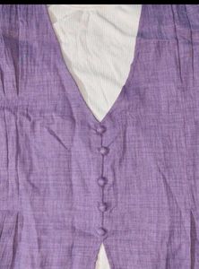 Lilac Button-Down Top