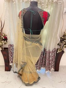 Elegant Net Designer Saree with Blouse