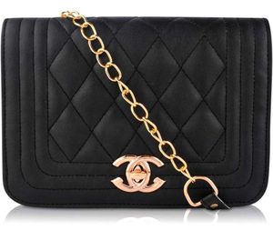 Channel Copy  Black Shoulder Sling Bag