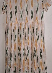 White Printed Dress