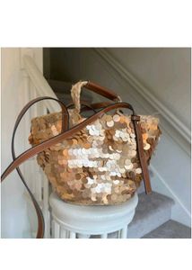 Zara Sequin Embellished Basket Bag