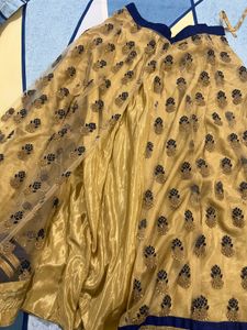 Beautiful golden lehenga With Blouse