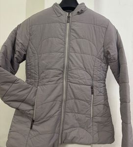 Gray Quilted Jacket